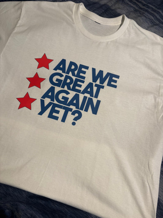 Are we great again yet?