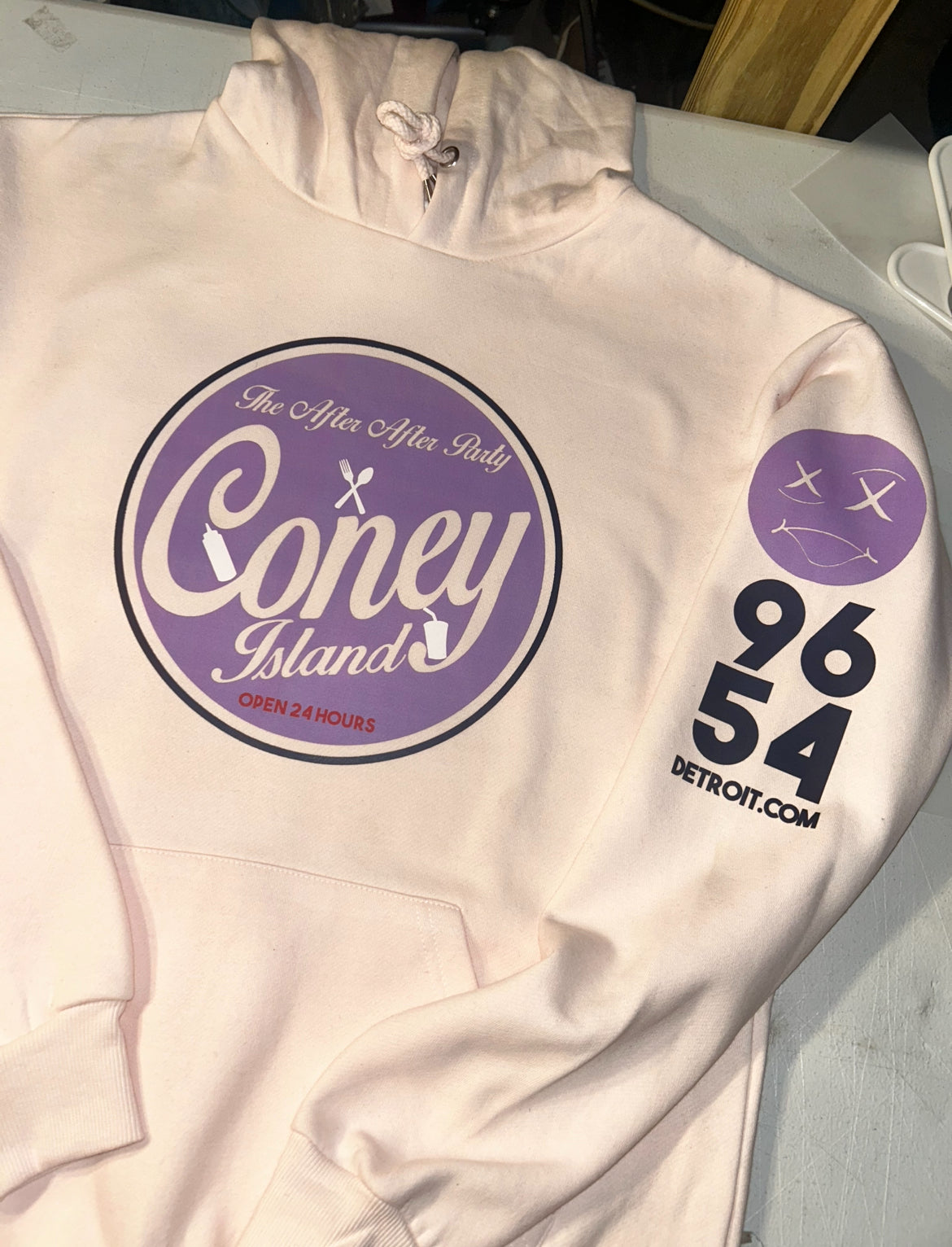 Pink and Lavender Coney Island Hoodie