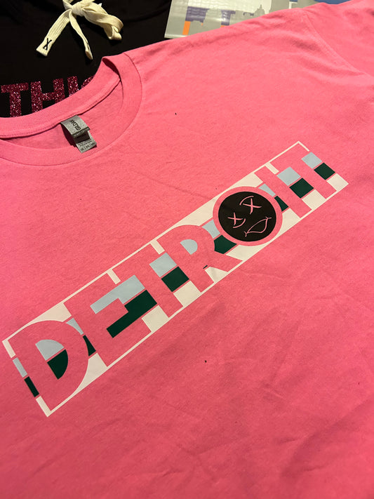 Detroit Stripes Pink