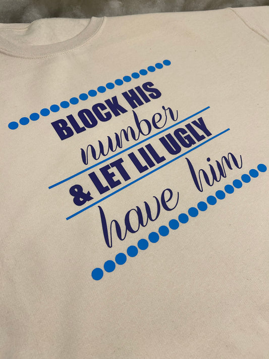 Block Sweatshirt-White